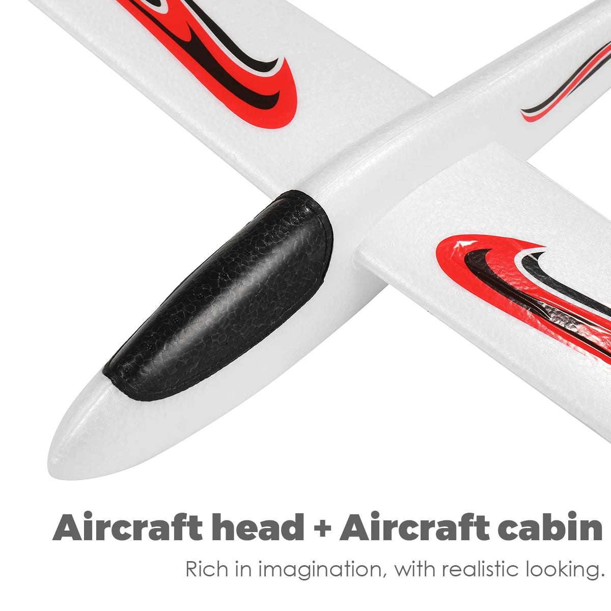 A Hand Thrown White Foam Plane