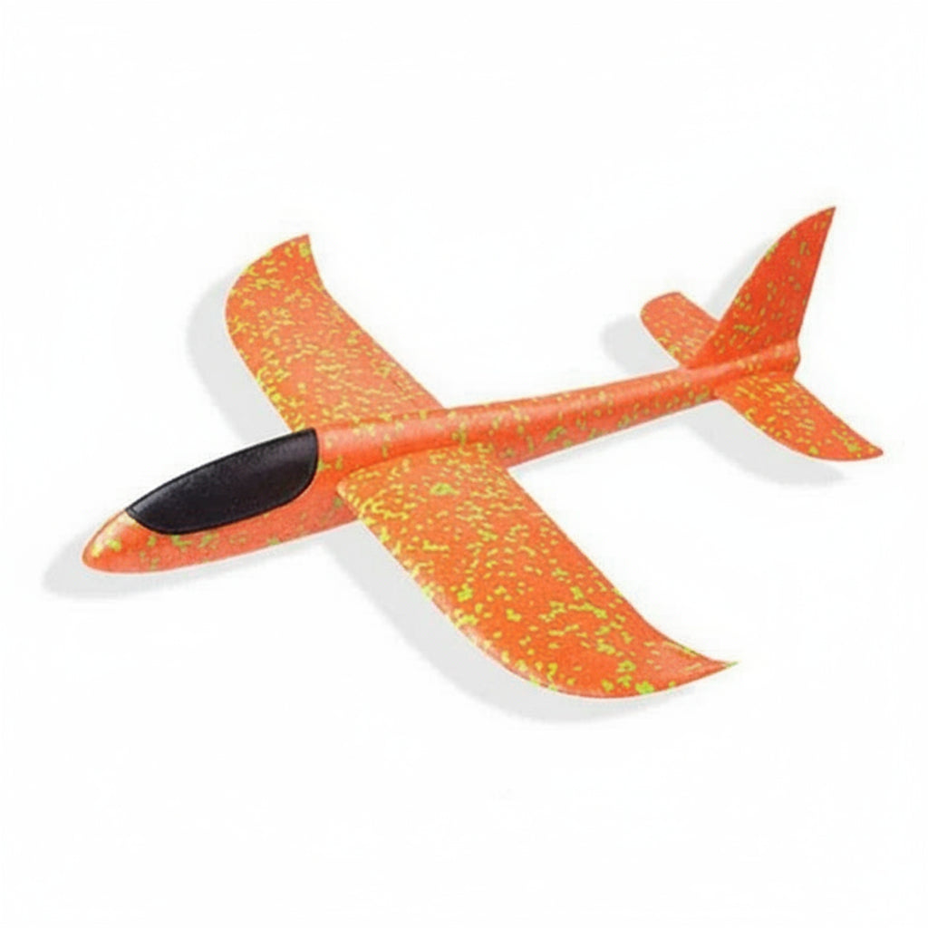 A Hand-Thrown Colourful Foam Plane