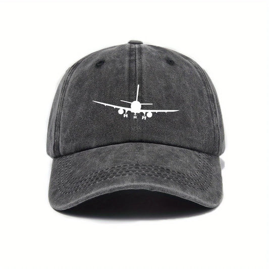 A Unisex Baseball Cap with Airplane